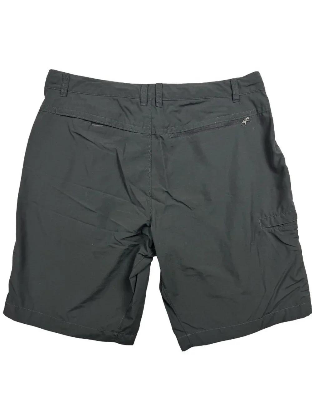 North Face Men's Belted Nylon Stretch Shorts Gray • Size 36